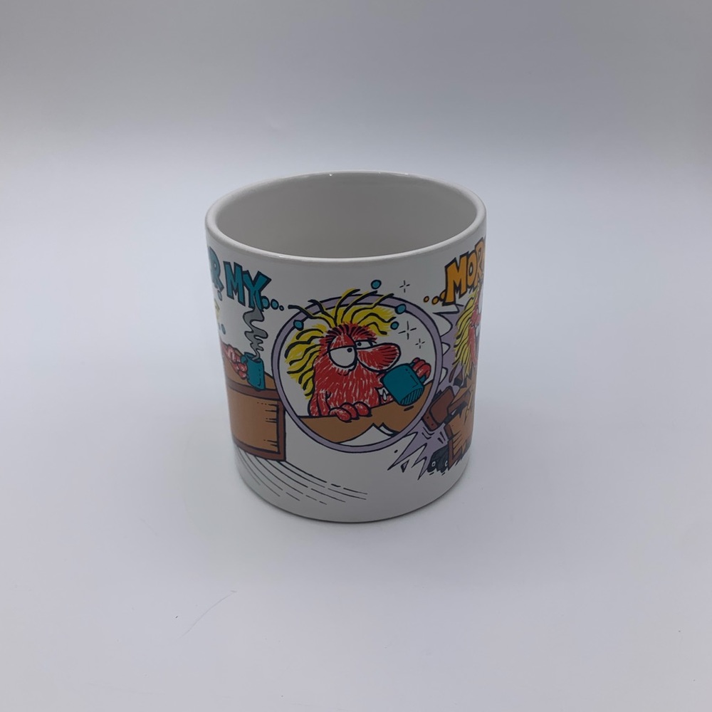 Vintage 1989 Three Cheers 12 Oz Coffee Mug “TIME FOR MY MORNING TUNE UP!”# 26432